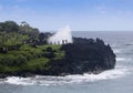 A Large Blowhole at Waianapanapa State Park, Maui, Hawaii