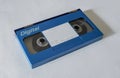 Large blue digital betacam video cassette front side Royalty Free Stock Photo