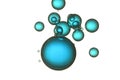 A large blue fizz bubbles Royalty Free Stock Photo