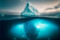 Large blue iceberg