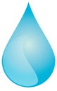 Large blue water drop (Vector Available) Royalty Free Stock Photo