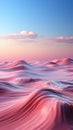 A large body of water with a sky in the background, abstract wallpaper background in pink and purple. Changing landscape