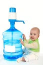 Large bottle of clean drinking water. Royalty Free Stock Photo