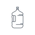 Large bottle linear icon