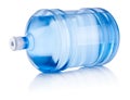 Large bottle of water lies on one side isolated Royalty Free Stock Photo