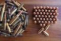 A large bowl of bullets Royalty Free Stock Photo