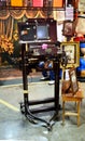 Large brass antique camera for take photo traveller