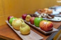 Large Breakfast Spread with Fruit in Front Royalty Free Stock Photo