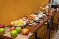 Large Breakfast Spread with Fruit Royalty Free Stock Photo
