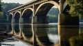 Large bridge over the river