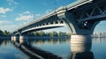 Large bridge over the river