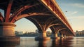 Large bridge over the river