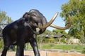 Large bronze elephant sculpture