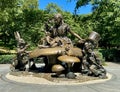 Sculpture of Alice in Wonderland in New York's Central Park.