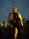 Large bronze statue of Deng Xiaoping, founder of modern Shenzhen, at Lianhuashan Park in Shenzhen, China.