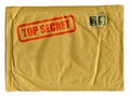 Large brown envelope with Top Secret stamp