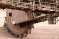 Large bucket wheel excavator in a lignite or brown-coal mine, Germany Royalty Free Stock Photo