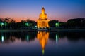 Large Buddha Image Statue with reflection Royalty Free Stock Photo