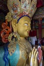 Large Buddha Statue inside a temple, Ladakh