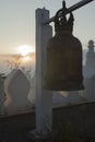 Large Buddhist bell in temple Royalty Free Stock Photo