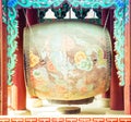 Buddhist Drum with Dragon Royalty Free Stock Photo