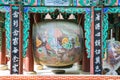 Buddhist Drum with Dragon Royalty Free Stock Photo