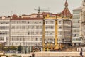 Large building in the city of La Coruna, Spain