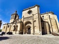 a large building with a cross tower, Ciudad Rodrigo