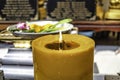 Large candle at Wat Luang Pho To, Bang Phli, Samut Prakan