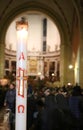Large candles of the Extraordinary Jubilee in the Cathedral