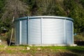 Large capacity corrugated steel water tank