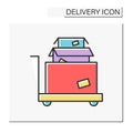 Large cargo color icon