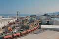 Savona, Italy - Jun 30, 2019: Cargo seaport Royalty Free Stock Photo