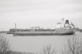 Doel, Antwerp, Belgium Ã¢â¬â February 2019: Large cargo ship in the harbor Royalty Free Stock Photo