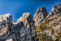 Large Castle Crags Rocks Towering Over