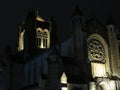 Church illuminated