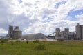 Large cement plant. Production of building mixes