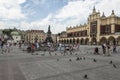 The large central market square in krakow poland europe