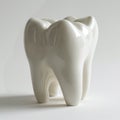 Large ceramic white tooth