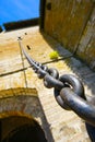 Large chain on building Royalty Free Stock Photo