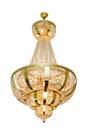 Large chandelier for hall lighting, isolated