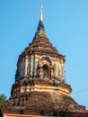 The large chedi Wat Lok Moli It is not known when the temple was built but it is first mentioned in a charter in 1367 CE. The