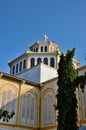 Large Christian cross on roof of Catholic St Mary`s Cathedral Jaffna Sri Lanka