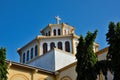 Large Christian cross on roof of Catholic St Mary`s Cathedral Jaffna Sri Lanka