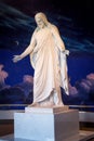 Marble Christus Statue at Visitor`s Center at the Salt Lake Temple for the Church of Jesus Christ of Latter-day Saints