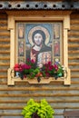 The image of Jesus Christ on the church icon