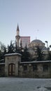 A large city mosque in the center of Istanbul, Turkey