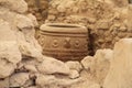 Clay Jar at Knossos palace. Crete, Greece Royalty Free Stock Photo