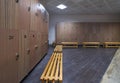 Large clean locker room interior Royalty Free Stock Photo