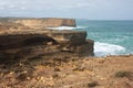 Large cliffs and rocks at the Great Ocean Road in Australia